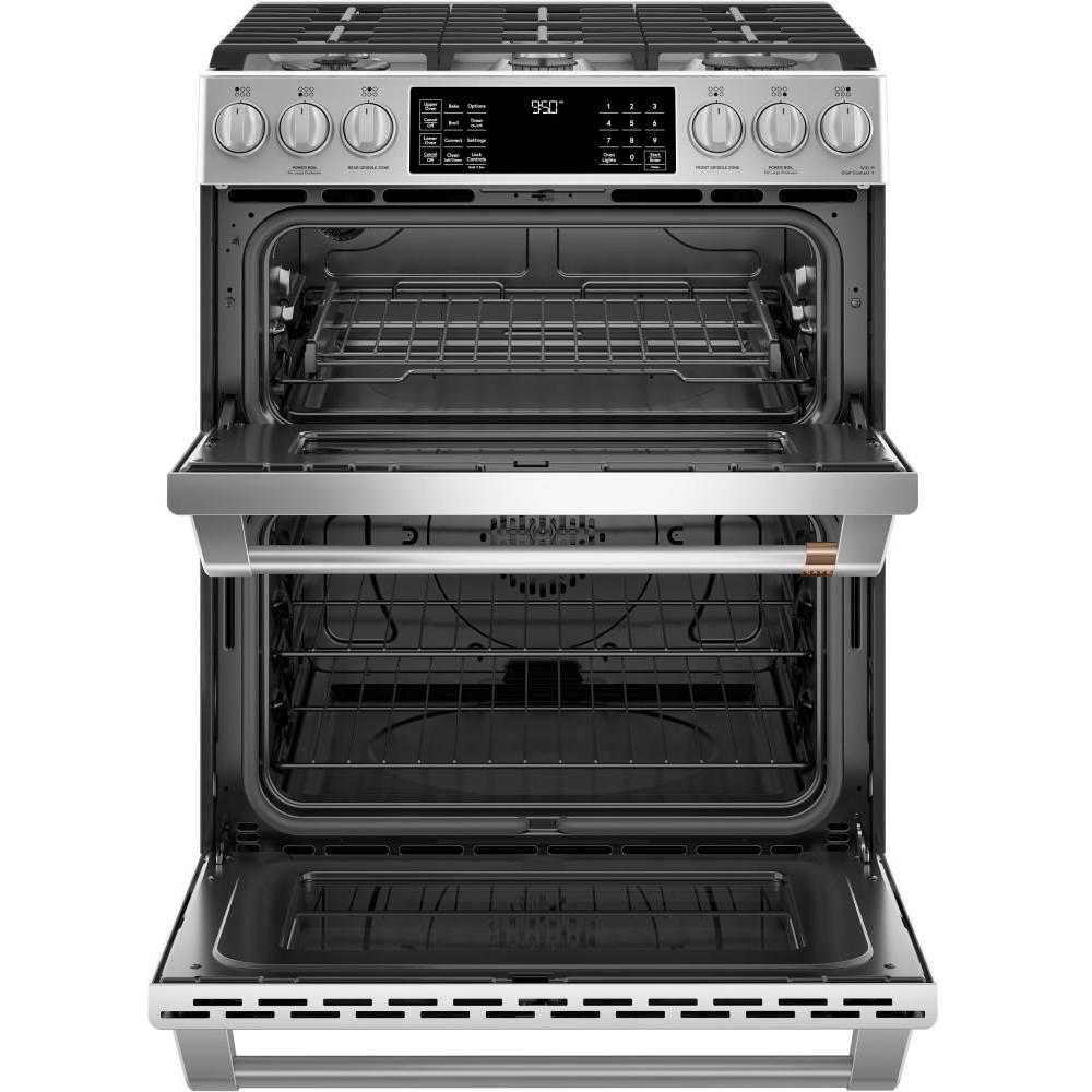 Caf¨¦ 30-inch Slide-In Dual-Fuel Range CC2S950P2MS1