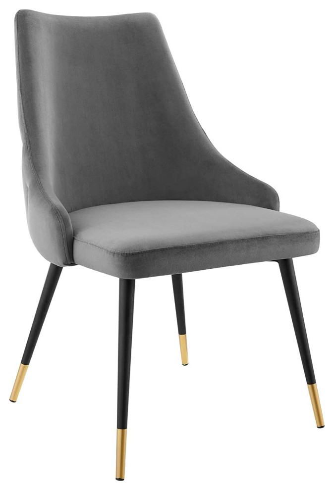 2 Pack Dining Chair  Soft Velvet Seat With Unique Button Tufted Exterior   Transitional   Dining Chairs   by Decor Love  Houzz