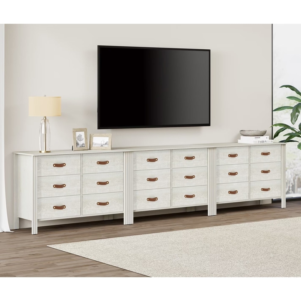 Dresser TV Stand with Drawer  Classic TV Console Table for Living Room