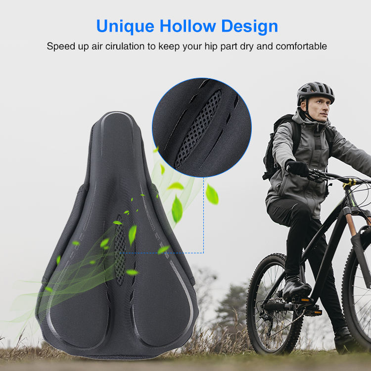 MLD Mountain Bike Saddle Cover Gel Soft Seat Anti skid Anti vibration Cycling Bike Seat Cushion Cover