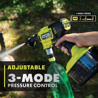 RYOBI ONE+ HP 18-Volt Brushless EZClean 600 PSI 0.7 GPM Cordless Electric Power Cleaner w 4.0Ah Battery Charger Accessories RY121860K