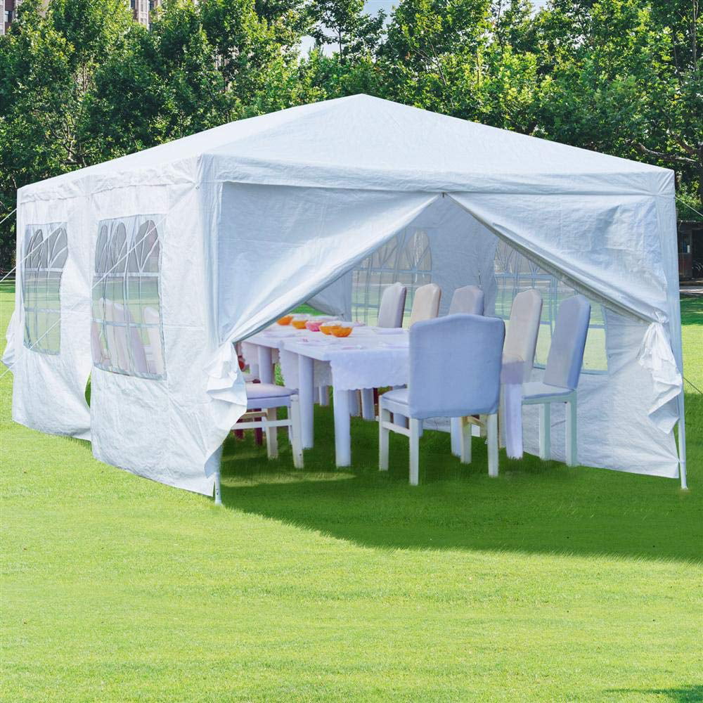 Ktaxon 10' x 20' Party Tent Wedding Canopy Tent Pavilion w/6 Side Walls White