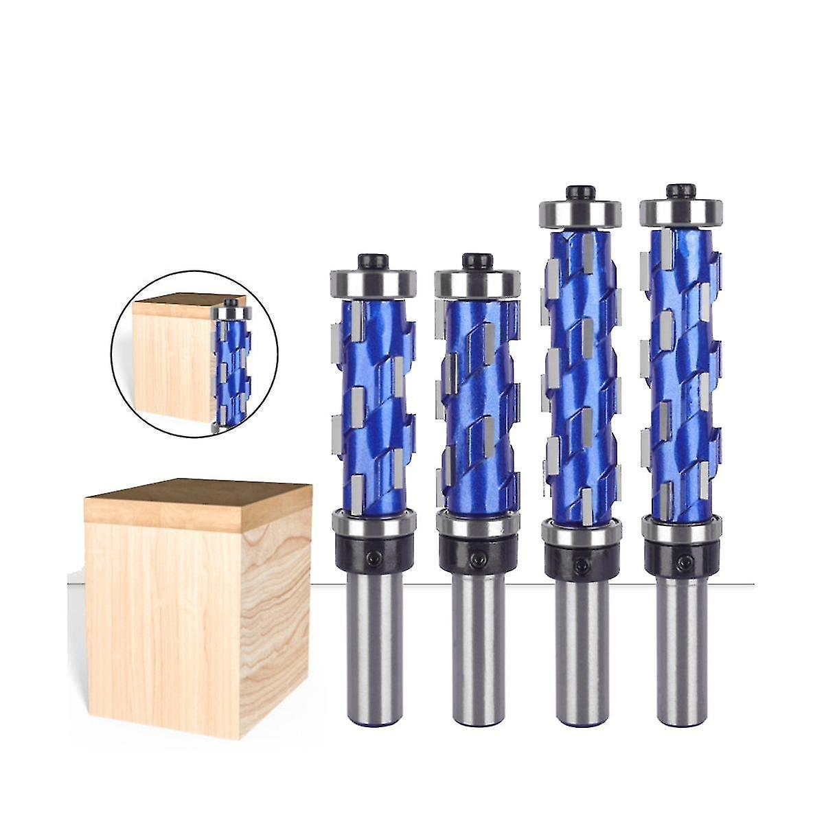 12.7mm - Milling Cutter End Solid Spiral Double Bear Router Bit For Woodworking Drilling 12.7x19x45