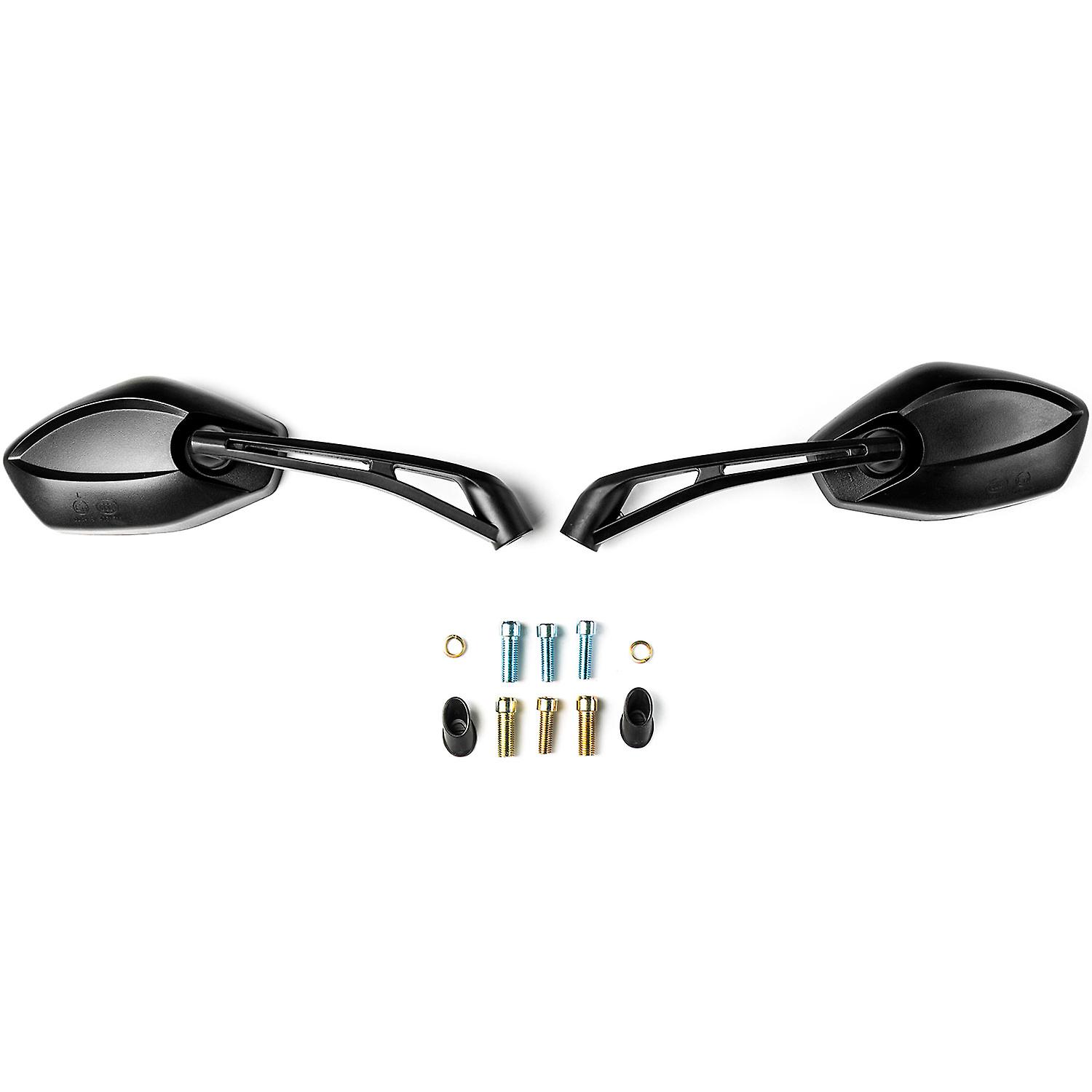 Universal Black Motorcycle Mirrors Compatible with Victory Cross Roads Jackpot