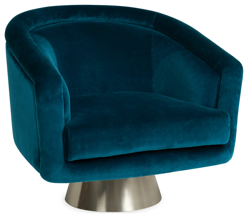 Bacharach Swivel Chair   Contemporary   Armchairs And Accent Chairs   by Jonathan Adler  Houzz