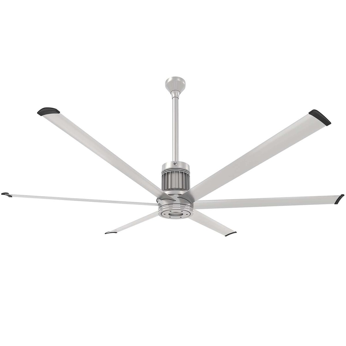 84-Inch i6 Ceiling Fan Universal Mount W/24-Inch Ext Tube and LED Brushed Silver by Big Ass Fans