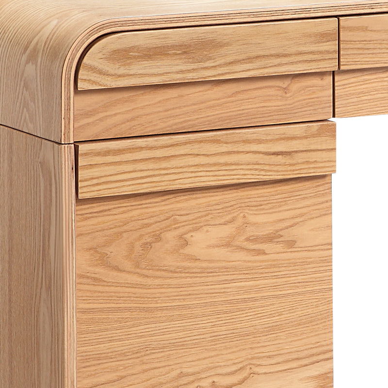 CELIO Study Desk with Storage 1.2M - Natural Ash Oak