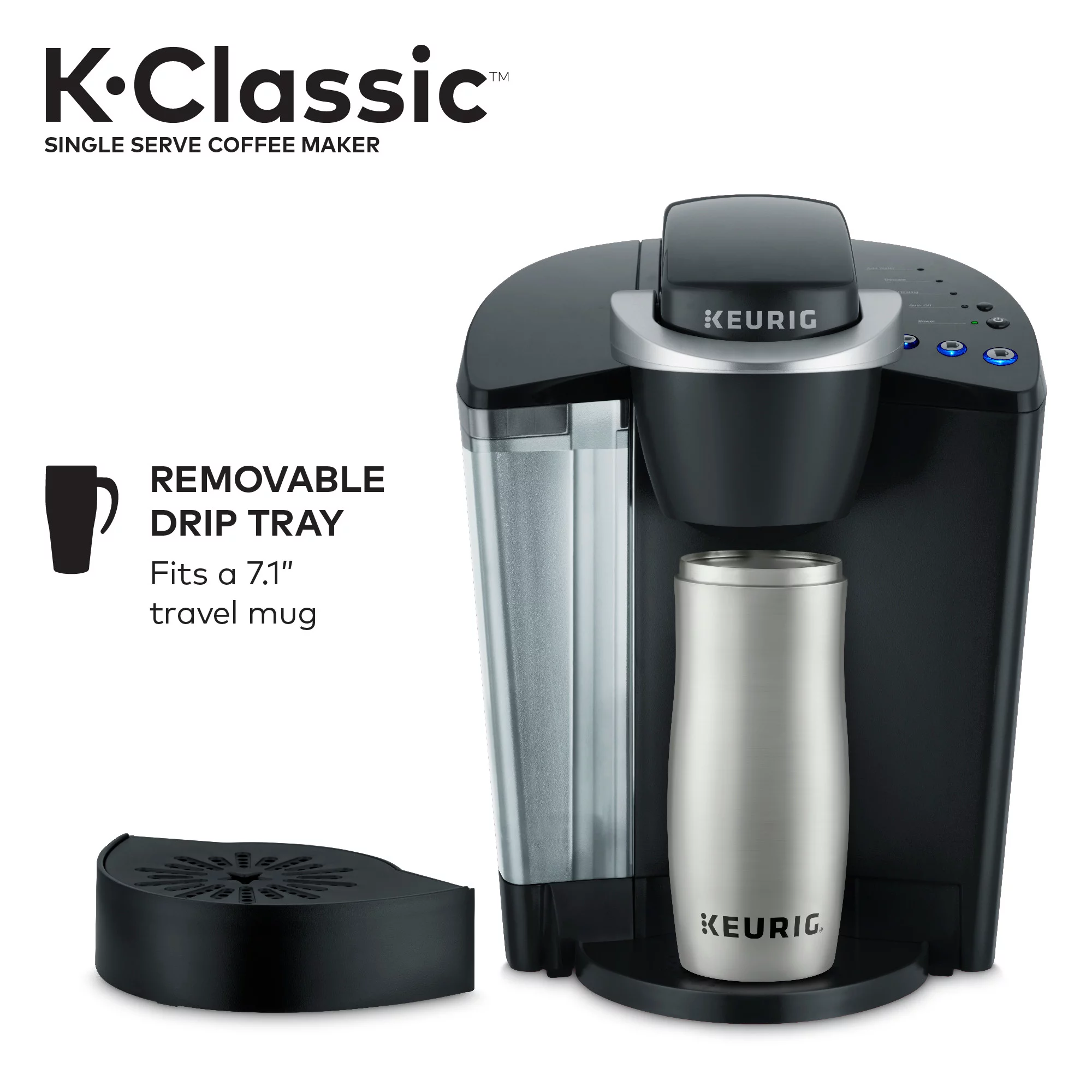 Keurig K-Classic Single Serve K-Cup Pod Coffee Maker， Black