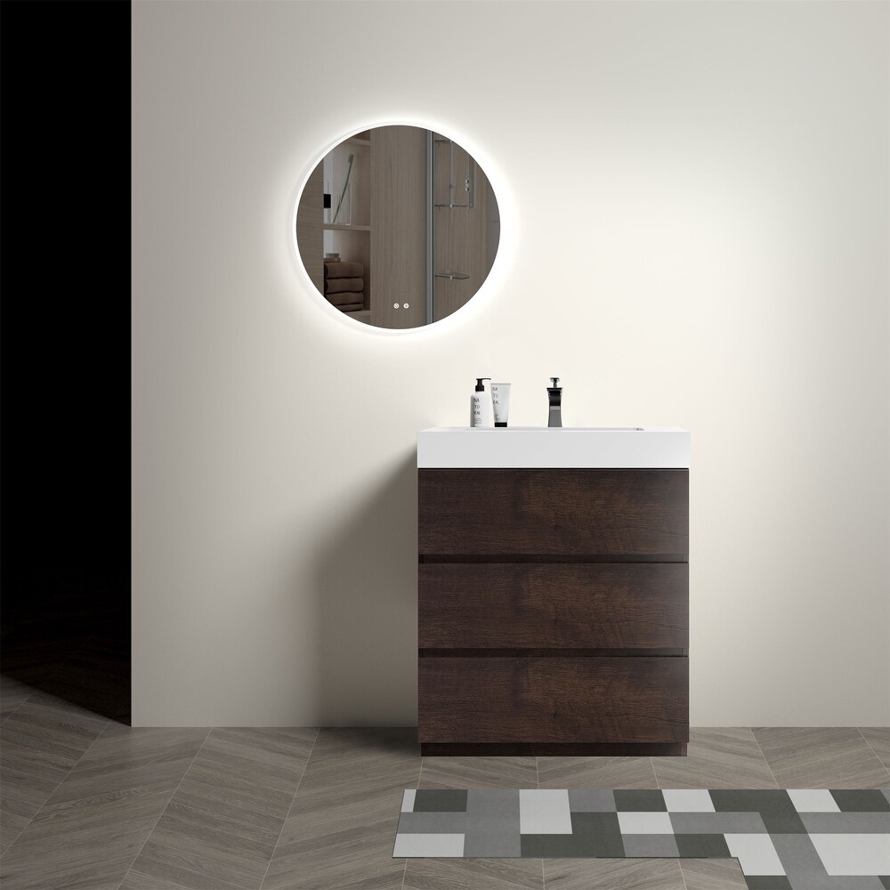 30 Inch Bathroom Vanity with Sink Freestanding Bathroom Vanity