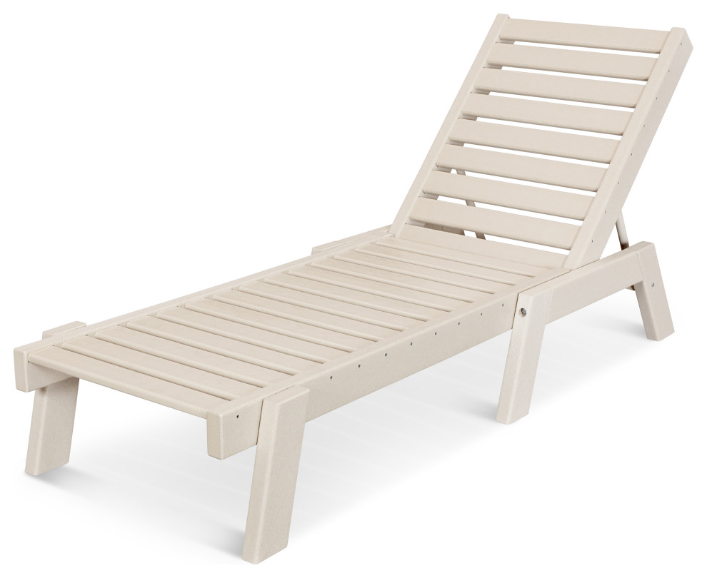 Polywood Captain Chaise   Transitional   Outdoor Chaise Lounges   by POLYWOOD  Houzz