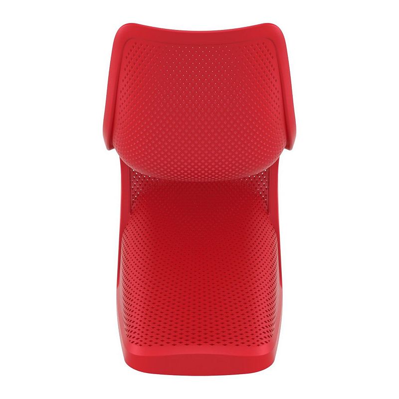 33.5 Red Outdoor Patio Dining Chair