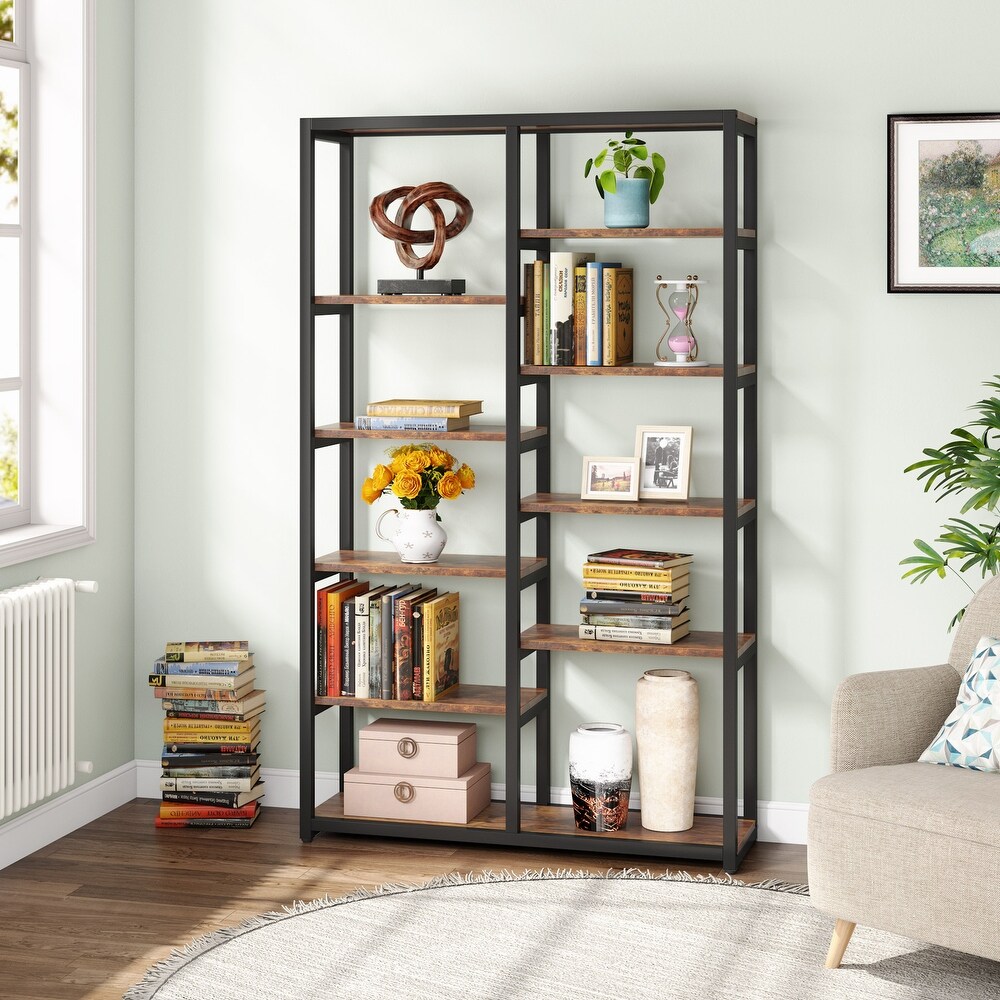 70 inch Bookshelf 10 shelf Open Bookcase   70.86'' H x 39.37'' W x 11.8''L