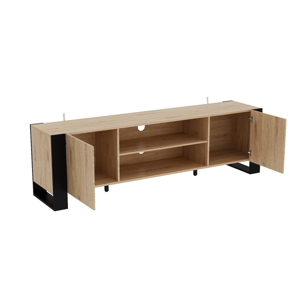 Entertainment Center with Fireplace Option:2 Flame Modes1500W 68.9\