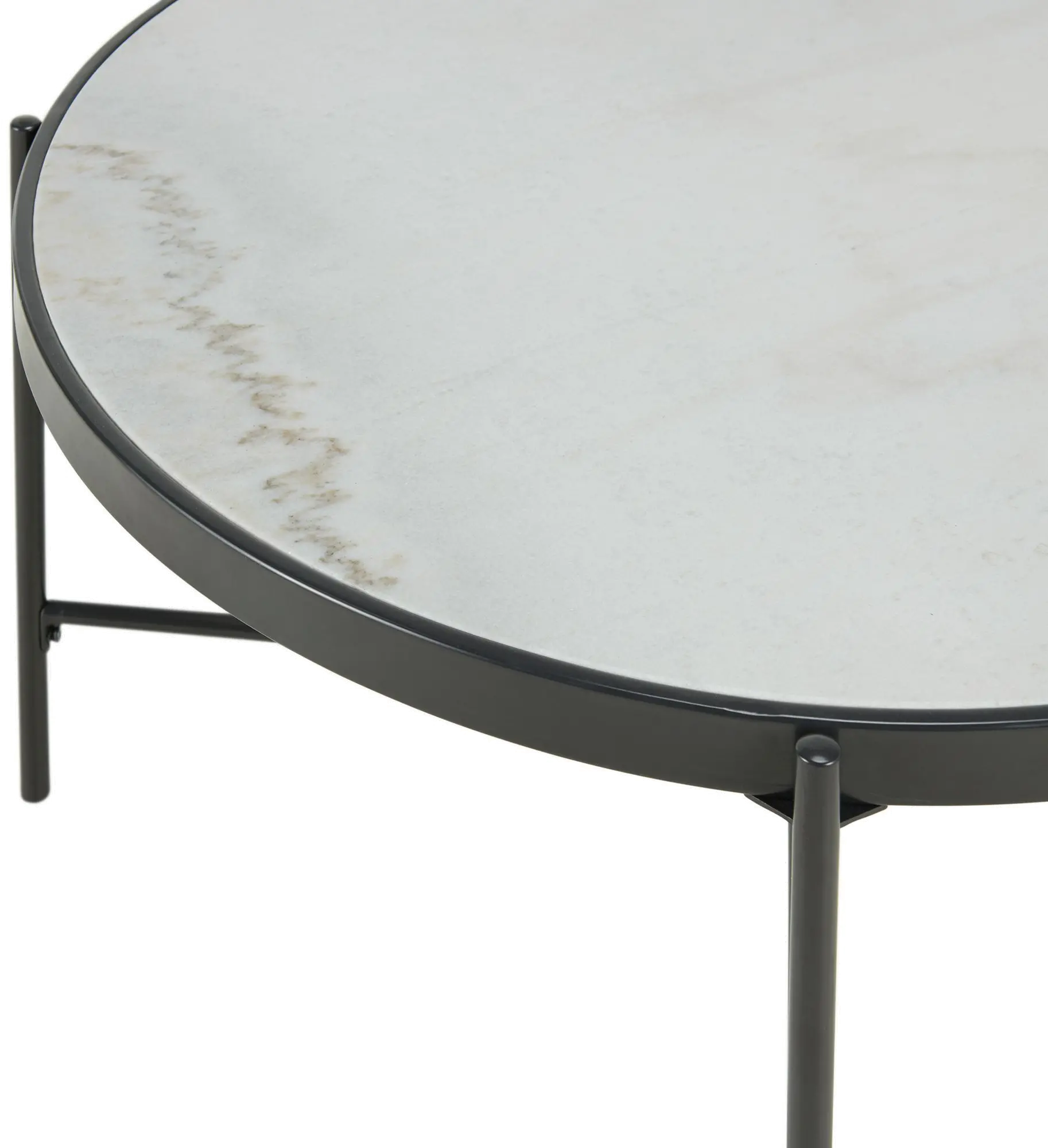 Vienna Black and White Marble Coffee Table