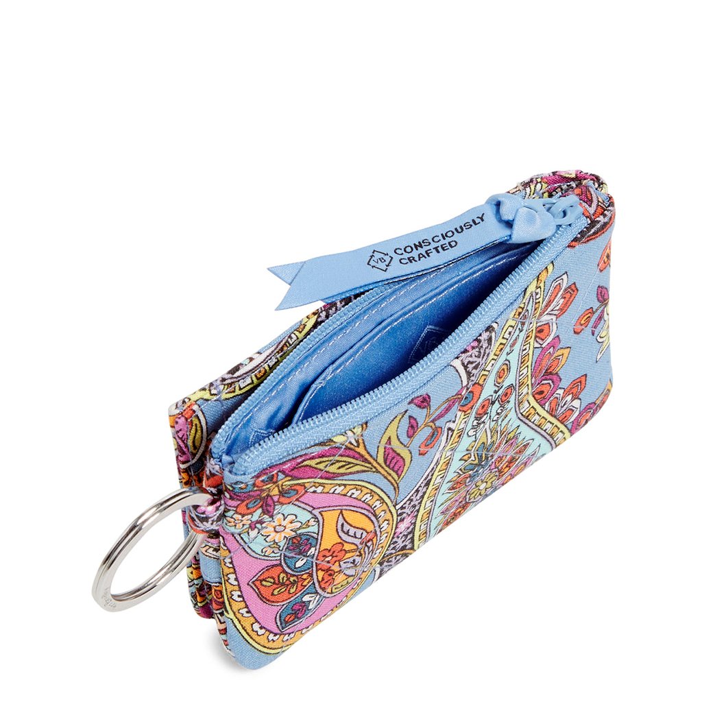 Vera Bradley  RFID Deluxe Zip ID Case in Provence Paisley