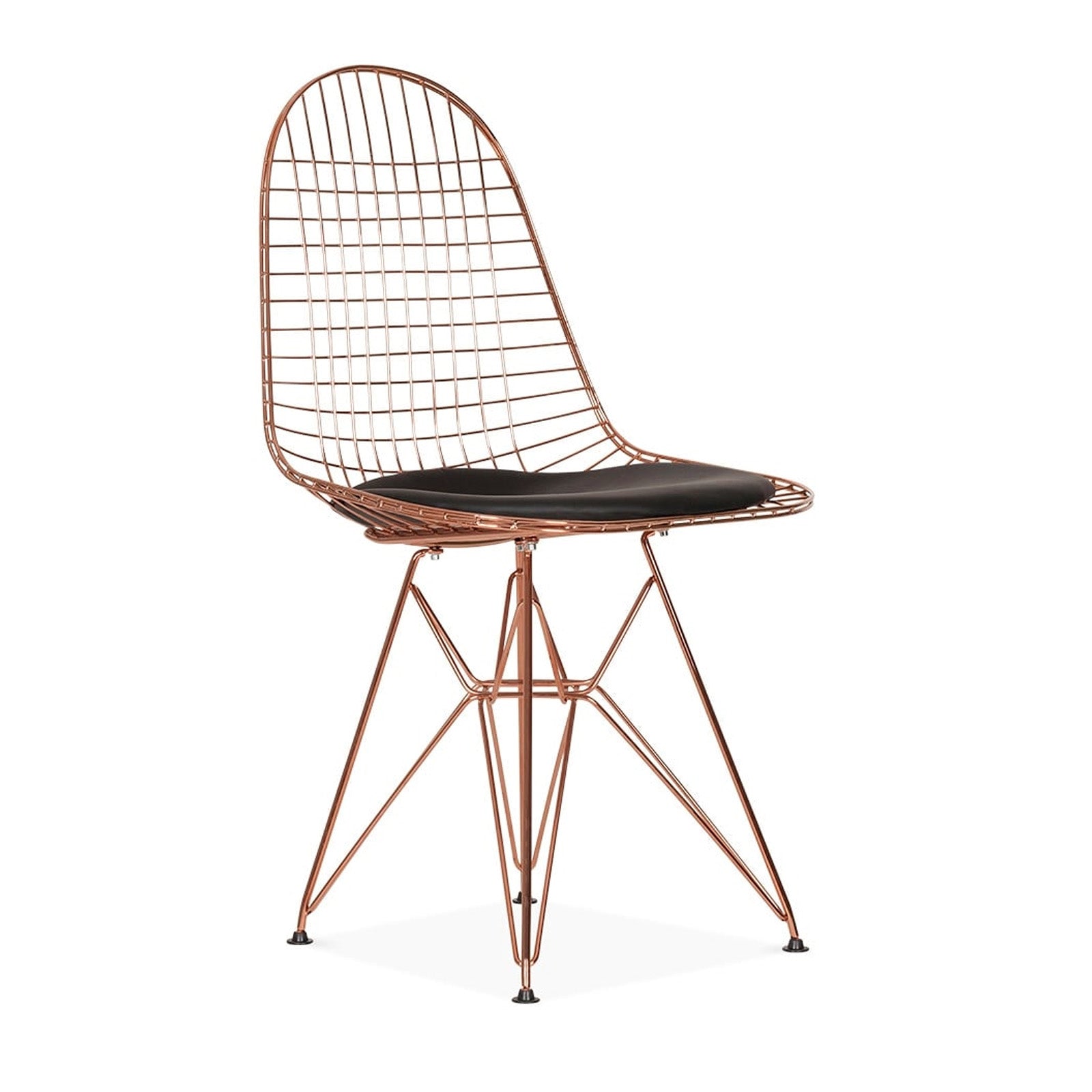 Wire Bar Stool & Pu Leather Cushion Bp8021-Rg