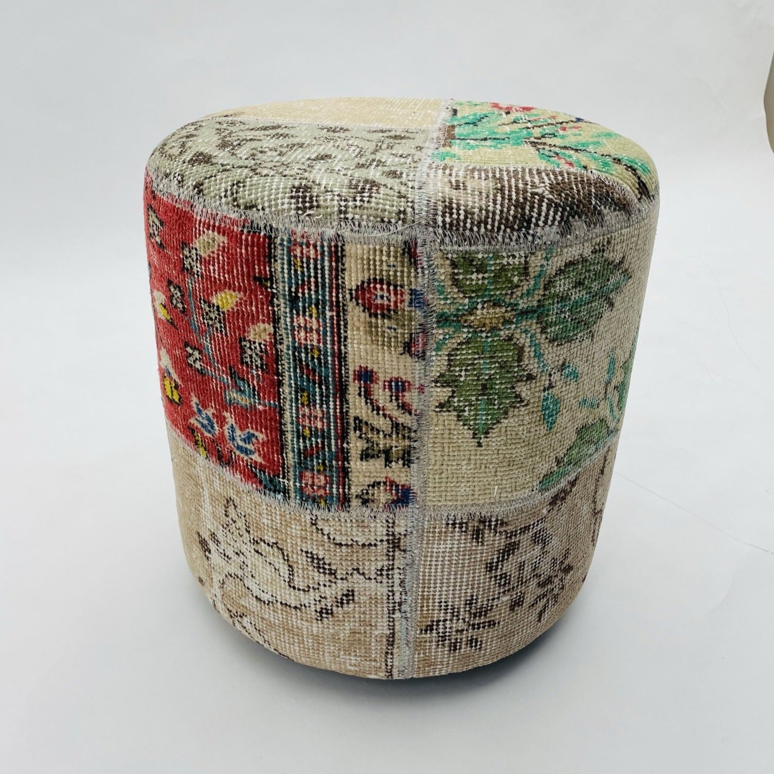 Hali X-Bursa Handmade Over Dyed Pouf Anadolu 001