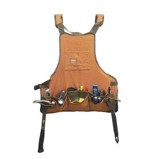 BUCKET BOSS 23 in. 16-Pocket Duckwear Super Bib Tool Apron 80200