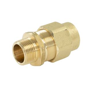 HOME-FLEX 34 in. CSST x 34 in. MIPT Brass Male Adapter 11-436-007