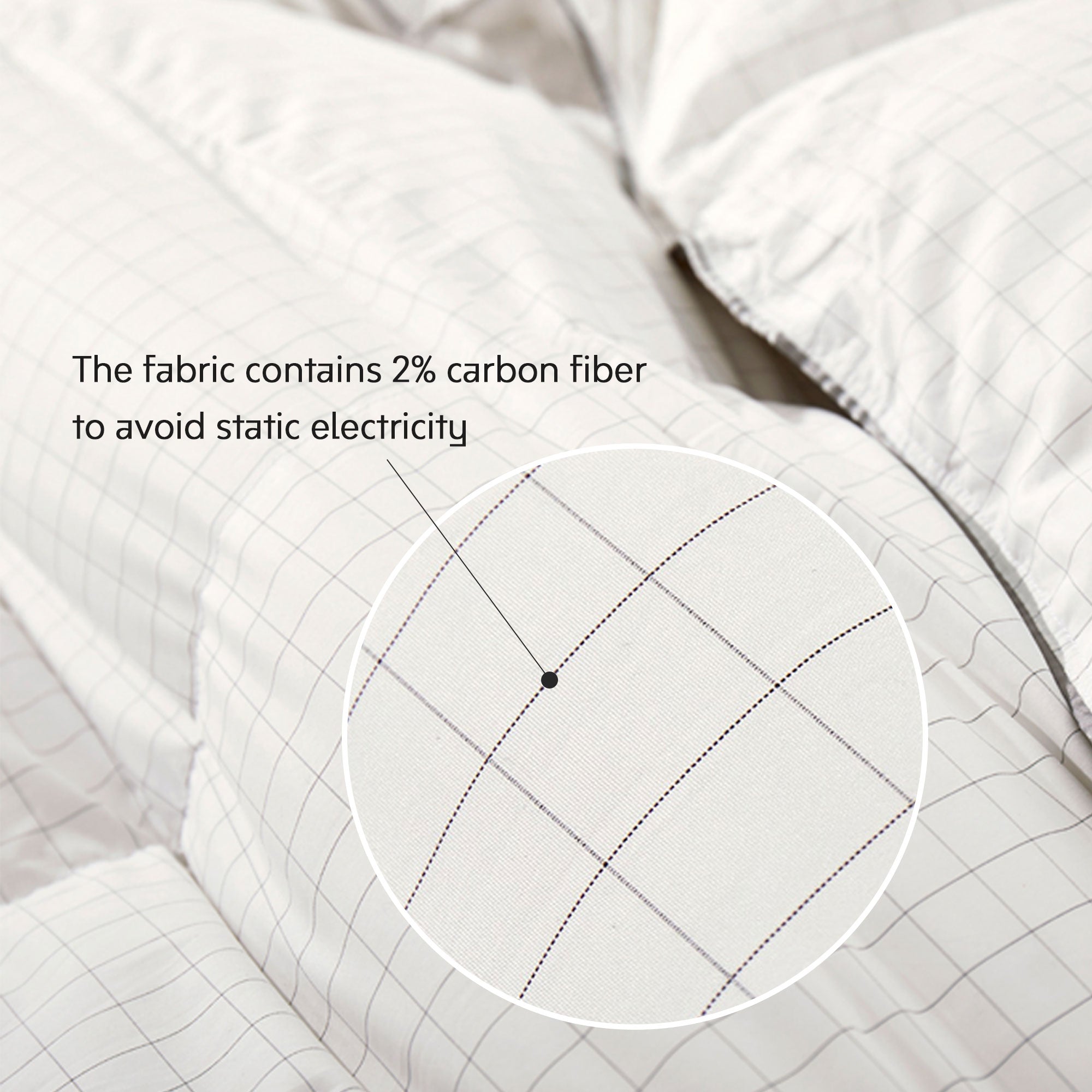 Peace Nest Medium Weight White Down Comforter Down Proof Fabric with Carbon Fiber， Twin