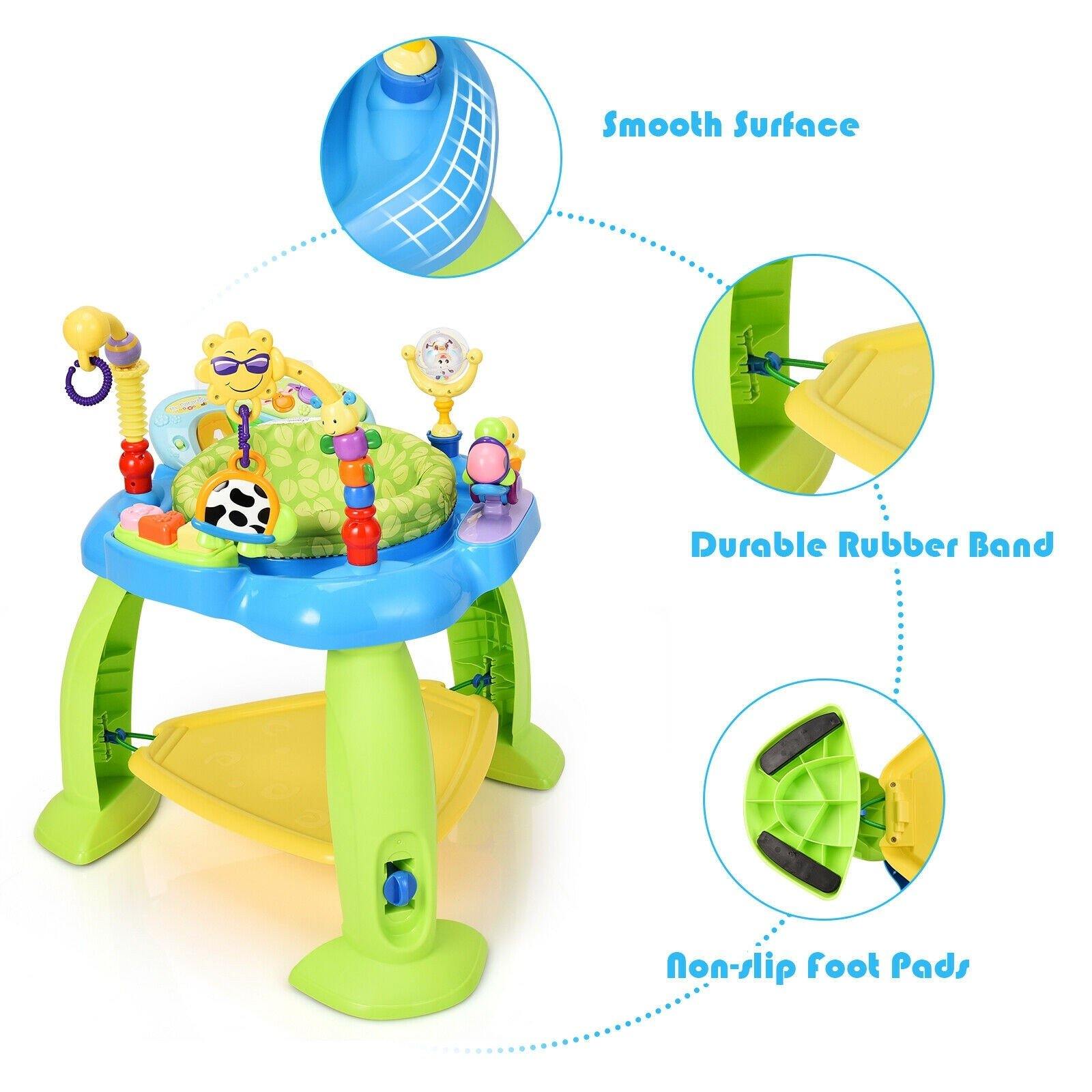 BABY JOY 2-in 1 Infant Activity Center, Baby Jumper w/360-Degree Rotating Seat