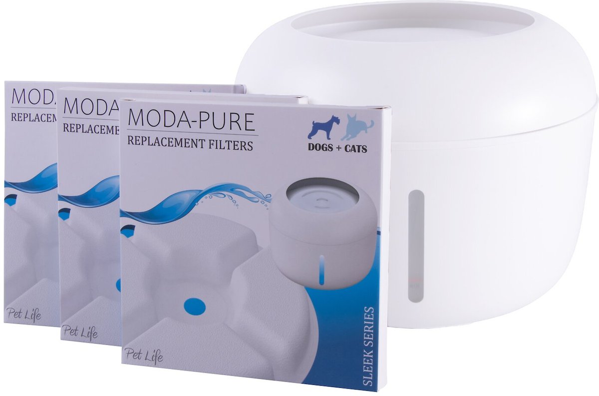 Pet Life Moda-Pure Filtered Dog and Cat Fountain Replacement Filters， 3 count