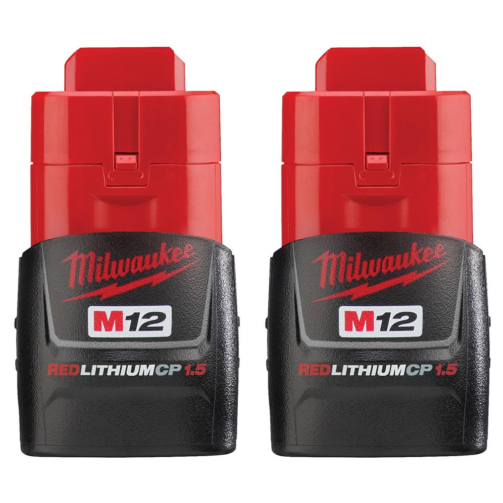 MW M12 REDLITHIUM 1.5Ah Compact Battery Pack 2pk 48-11-2411 from MW