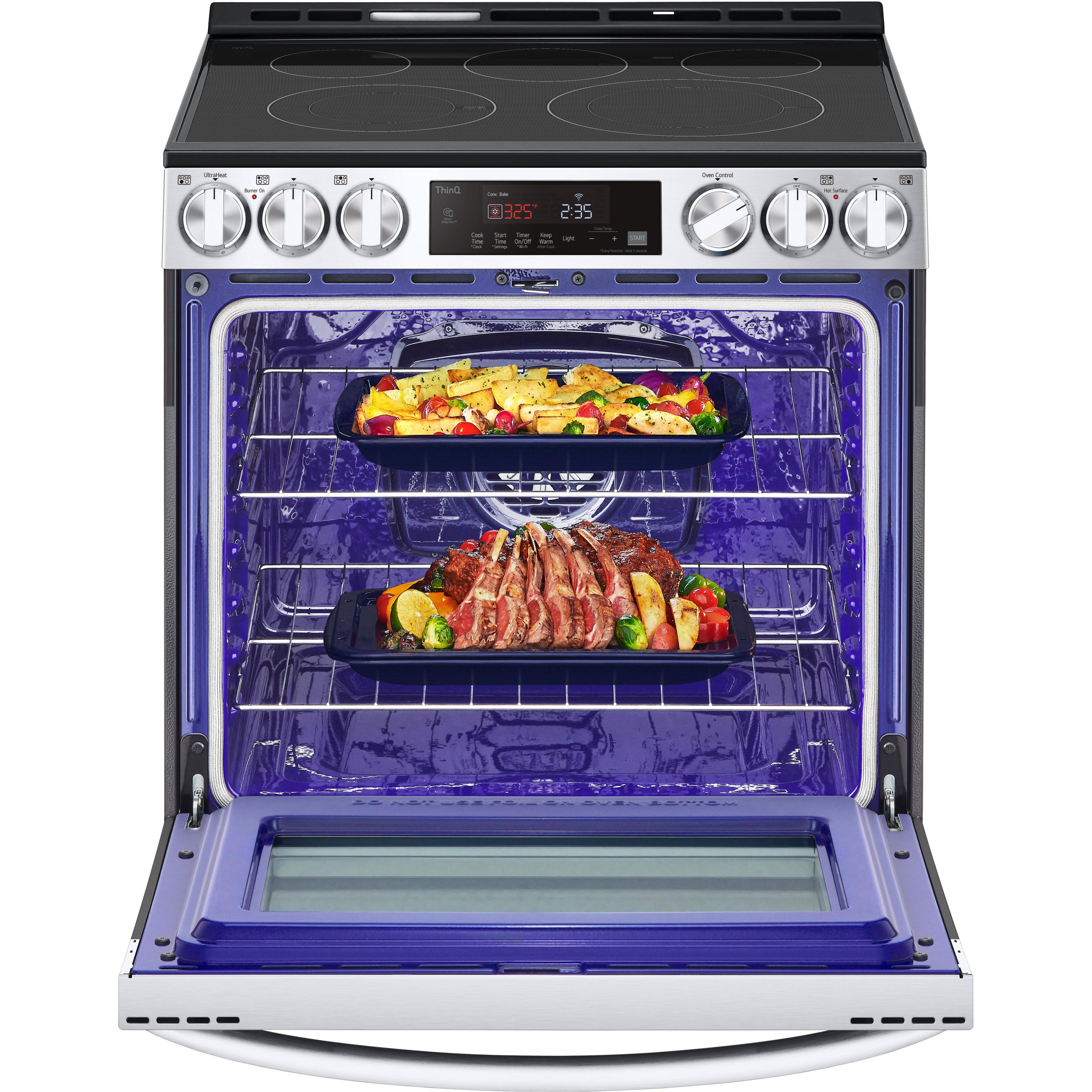 LG 30-inch Slide-in Electric Range with Air Fry Technology LSEL6333F