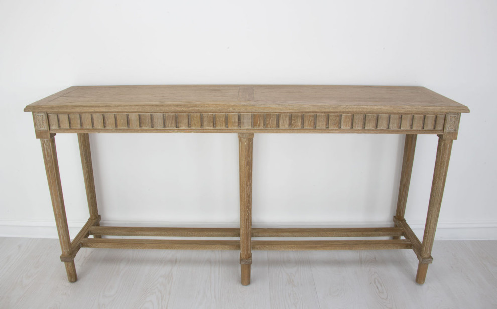 Bansi White Console Table   Farmhouse   Console Tables   by Virgil Stanis Design  Houzz