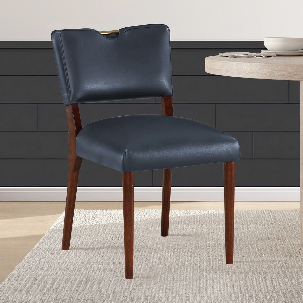 Faux Leather Dining Chair   Set of 2