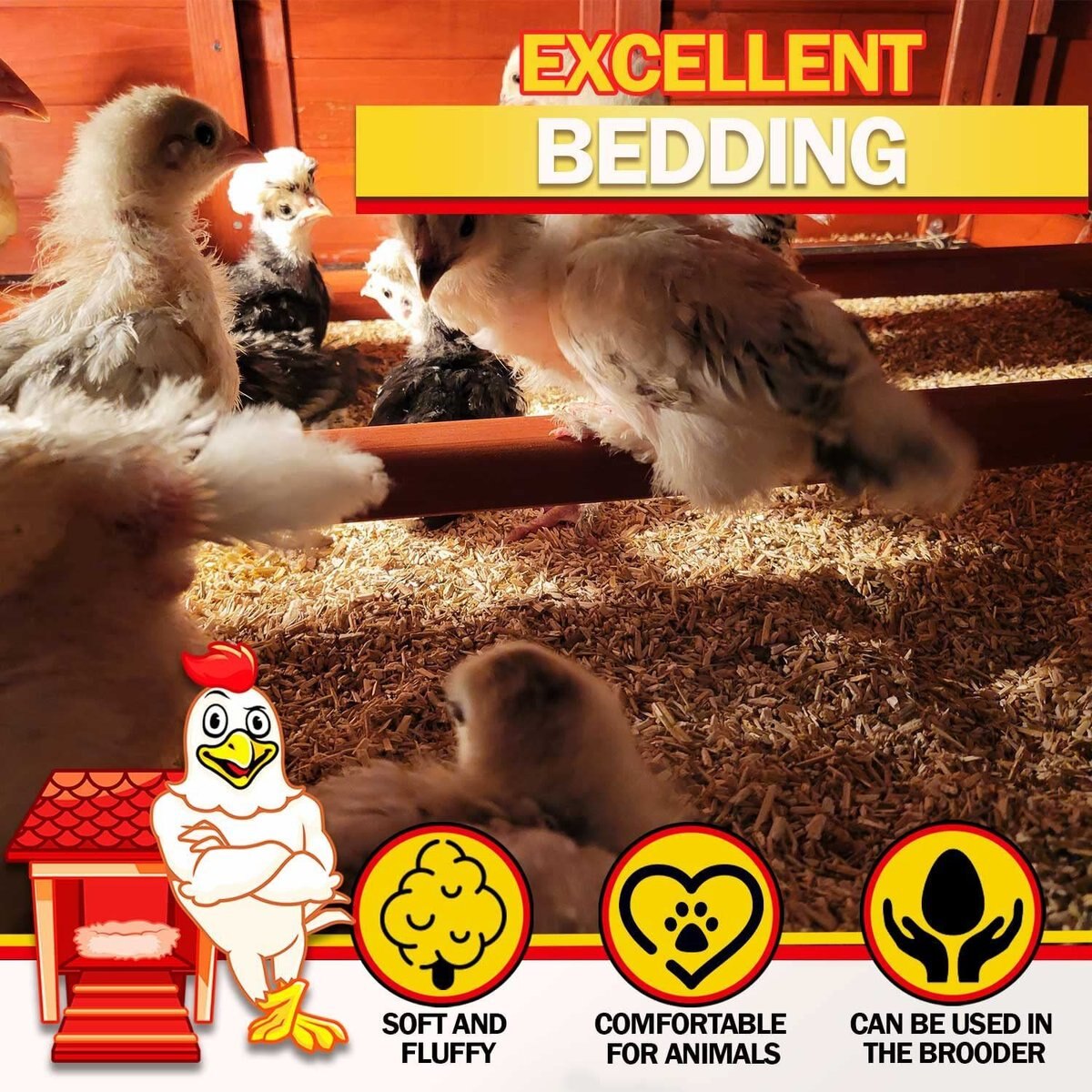 My Favorite Chicken Chicken and Small Animal Hemp Bedding with Organic Aromatic Herbs， 10-lb box