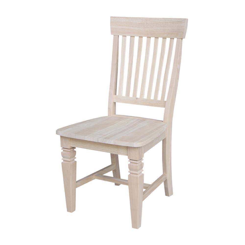 International Concepts Unfinished Wood Mission Dining Chair (Set of 2) C-11P