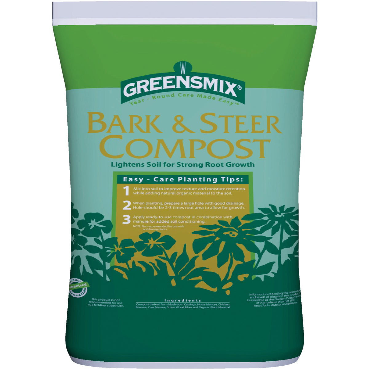 Greensmix 1.5 Cu. Ft. 40 Lb. Lawn & Garden Compost WGM03205