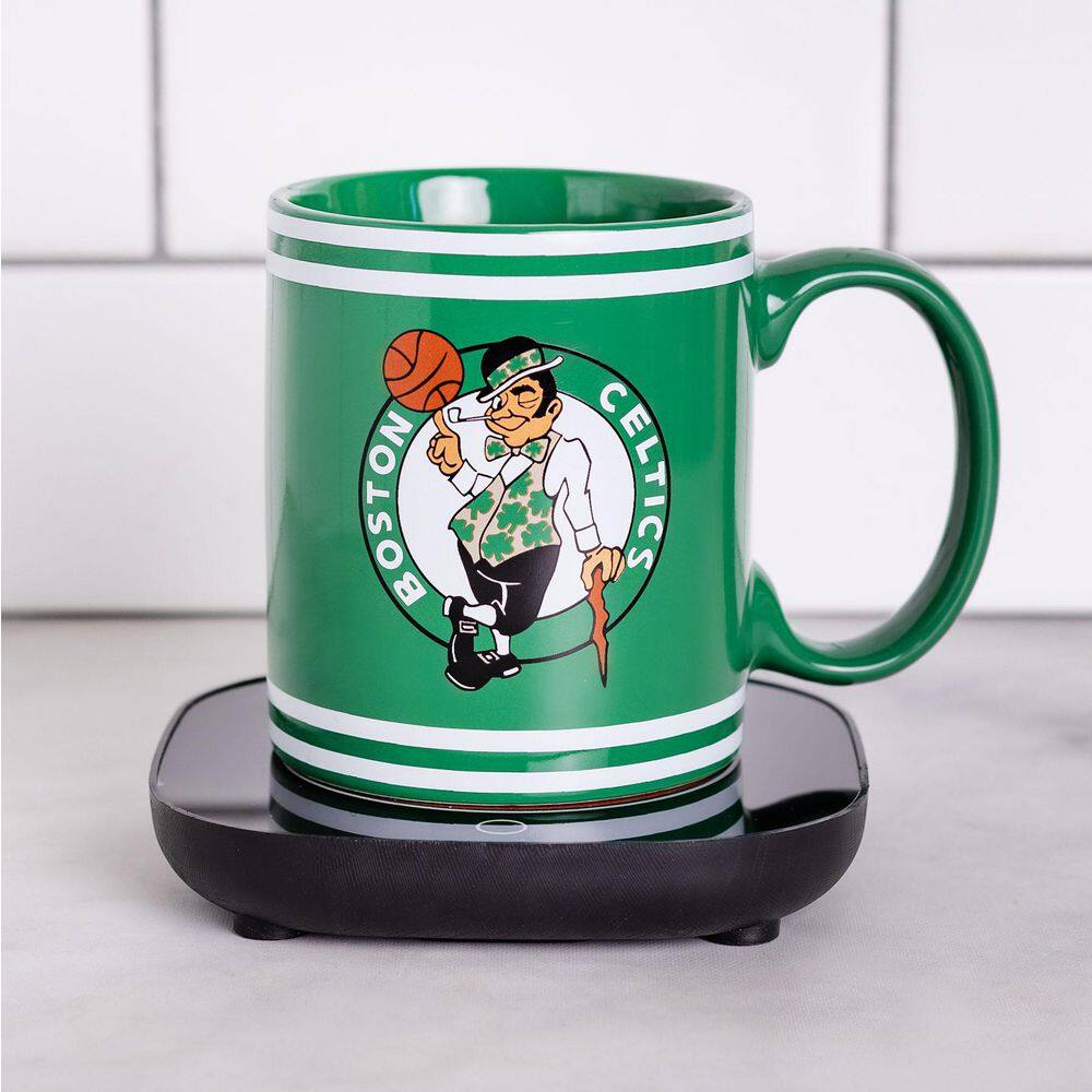 Uncanny Brands NBA Boston Celtics Single-Cup Green Coffee Mug with Warmer for Your Drip Coffee Maker MW1-NBA-CEL-LG1