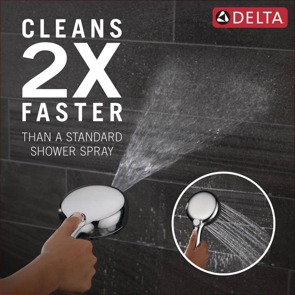 Delta ProClean 6-Spray Wall Mount Handheld Shower Head 1.75 GPM in Chrome 75719