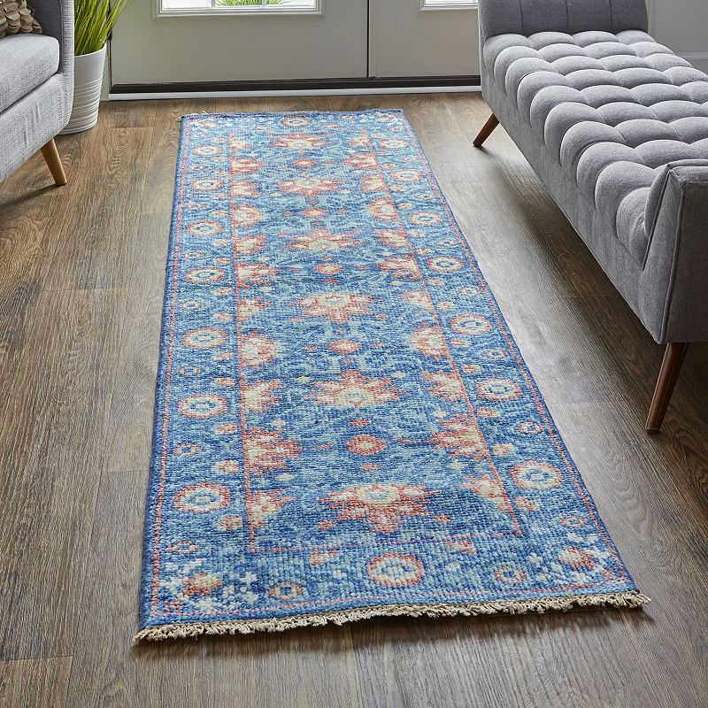 Weave and Wander Bennet Ornamental Floral Luxury Wool Rug