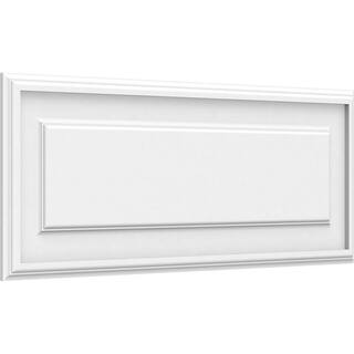 Ekena Millwork 58 in. x 32 in. x 12 in. Legacy Raised Panel White PVC Decorative Wall Panel WALP32X12X062LEG