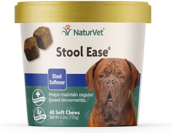 NaturVet Stool Ease Soft Chews Digestive Supplement for Dogs