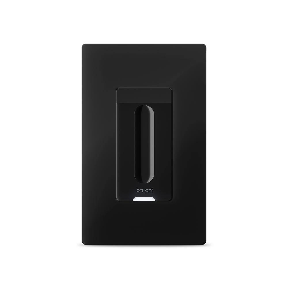 Brilliant Smart Dimmer Switch (Black) - Alexa Google Assistant Hue LIFX TP-Link and more BHS120US-BK1