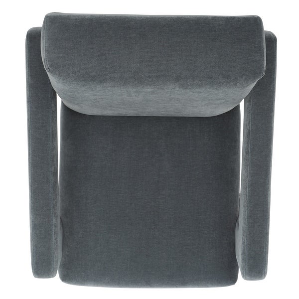 SAFAVIEH Couture Taylor Modern Velvet Accent Chair - 27 in. W x 35 in. D x 30 in. H