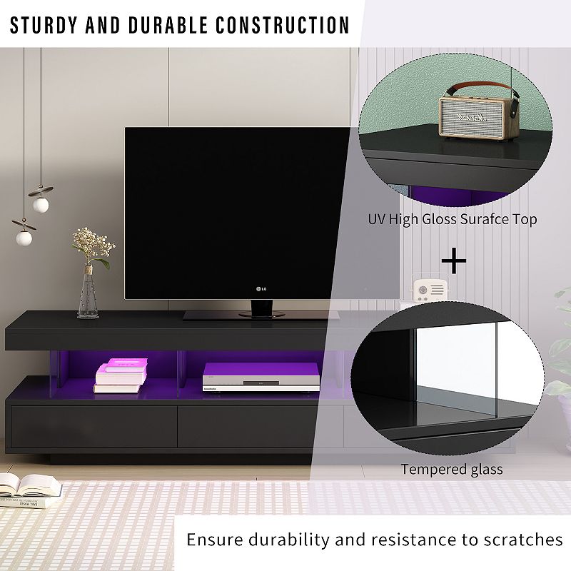 Merax Modern Led Tv Stand