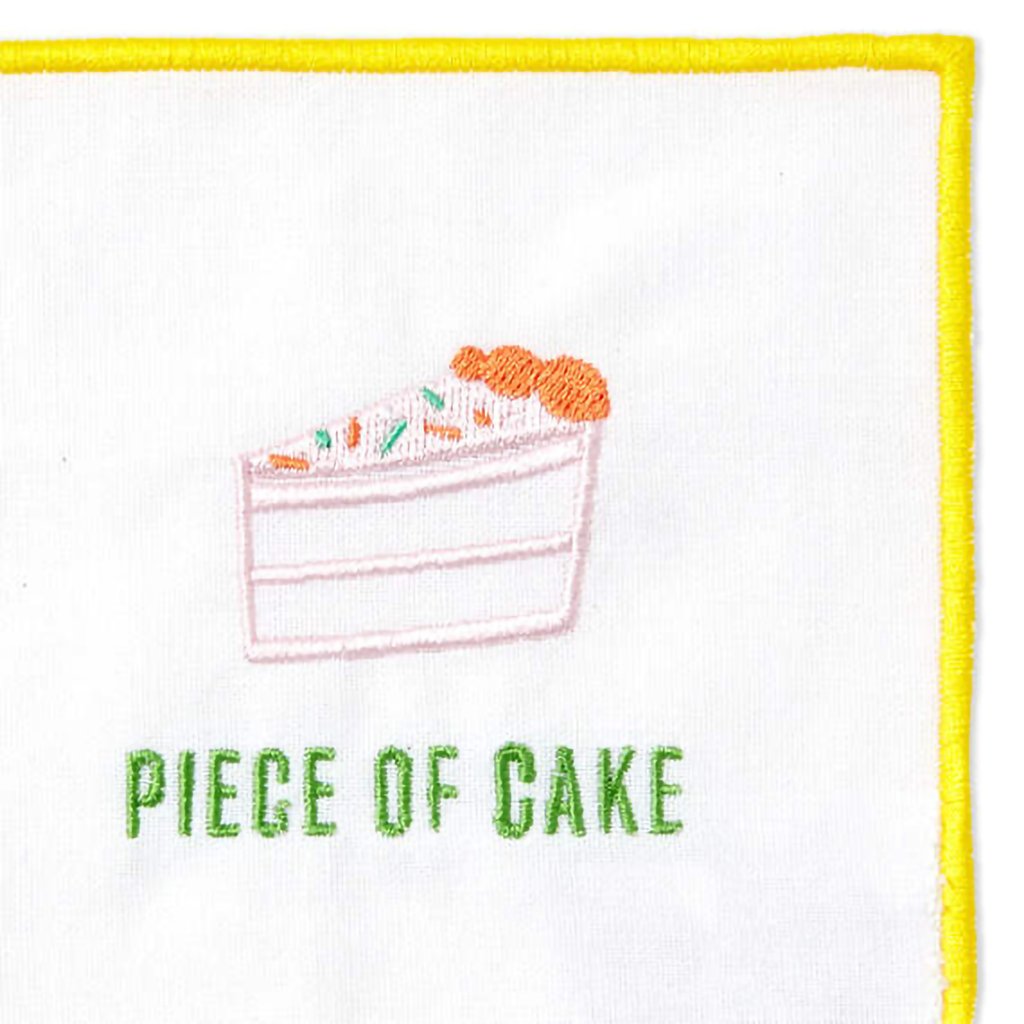 Hallmark  Piece of Cake Assorted Fabric Beverage Napkins, Set of 4