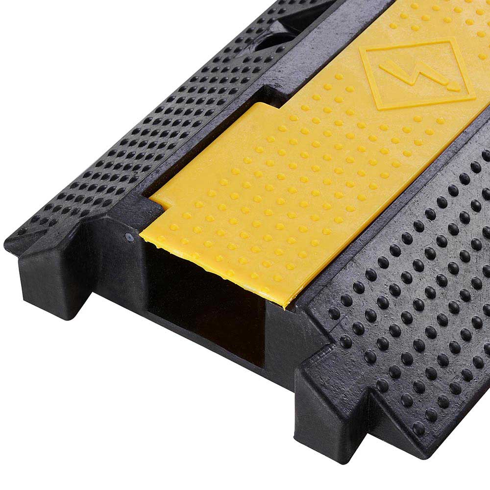 Yescom Cable Ramp Protector Rubber Cable Cover 1-Channel