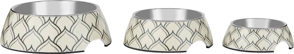 Frisco Moroccan Design Stainless Steel Dog and Cat Bowl