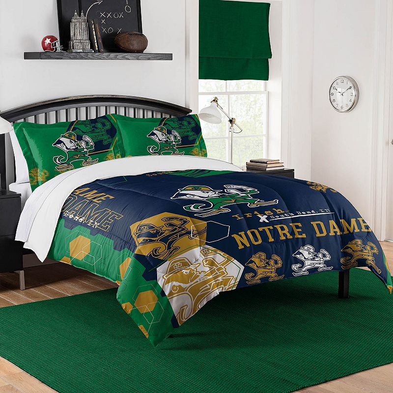 The Northwest Notre Dame Fighting Irish Full/Queen Comforter Set with Shams