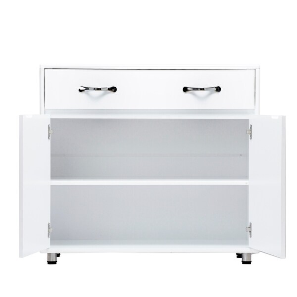 Two door Side TableWhite