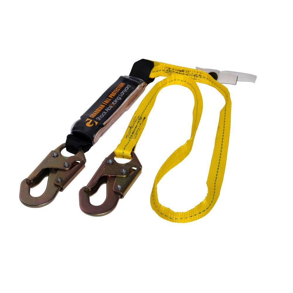 Guardian Fall Protection 6 ft. Shock Absorbing Lanyard 01220