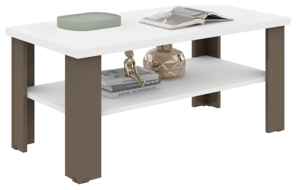 Modern Classic Rectangular Coffee Table for Living Room with Color Combination   Scandinavian   Coffee Tables   by 7even USA Group  LLC  Houzz