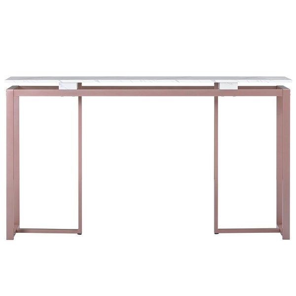 Long Entryway Table with Metal Frame