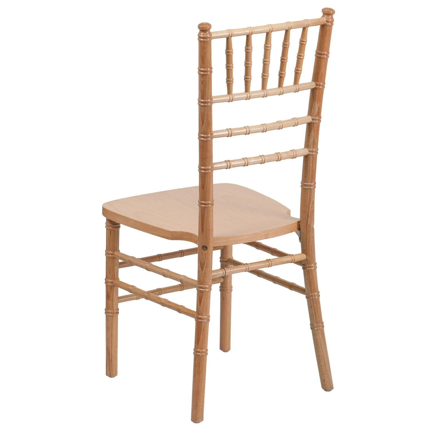 Flash Furniture 2 Pack HERCULES Series Natural Wood Chiavari Chair  Crowdfused